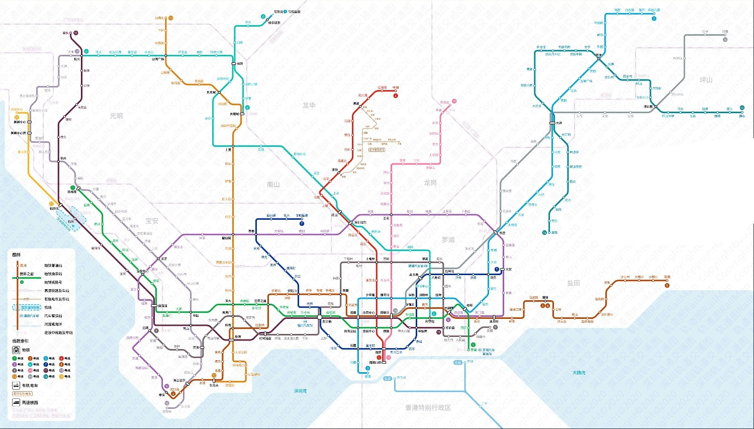 深圳地铁图，城市脉动的地下动脉深圳地铁图2025年线路图